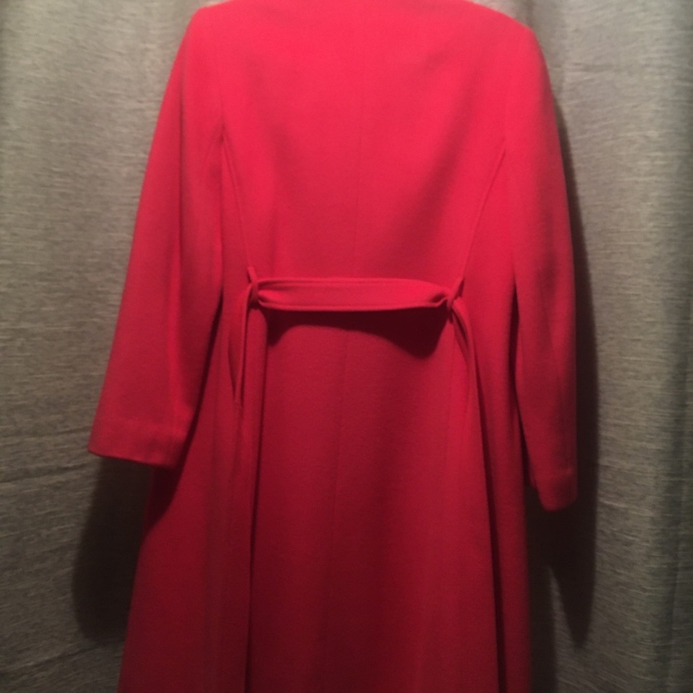 100% Cashmere Bergdorf Goodman Orange/Red Trench